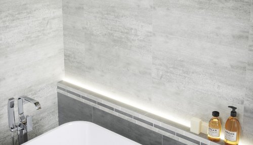Hampton White Floor & Wall Tile 297x598mm
